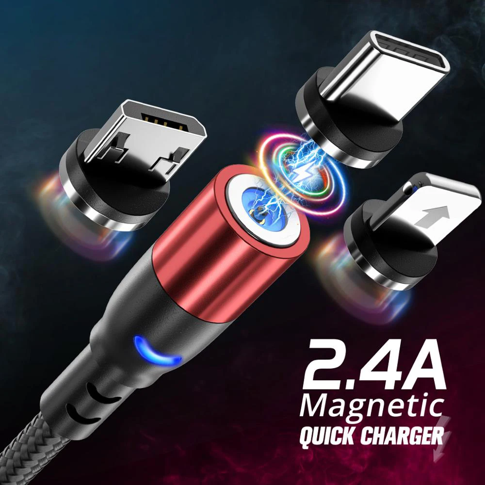 Магнитный кабель Micro USB Type c провод для быстрой зарядки Samsung Huawei Xiaomi Android C зарядный