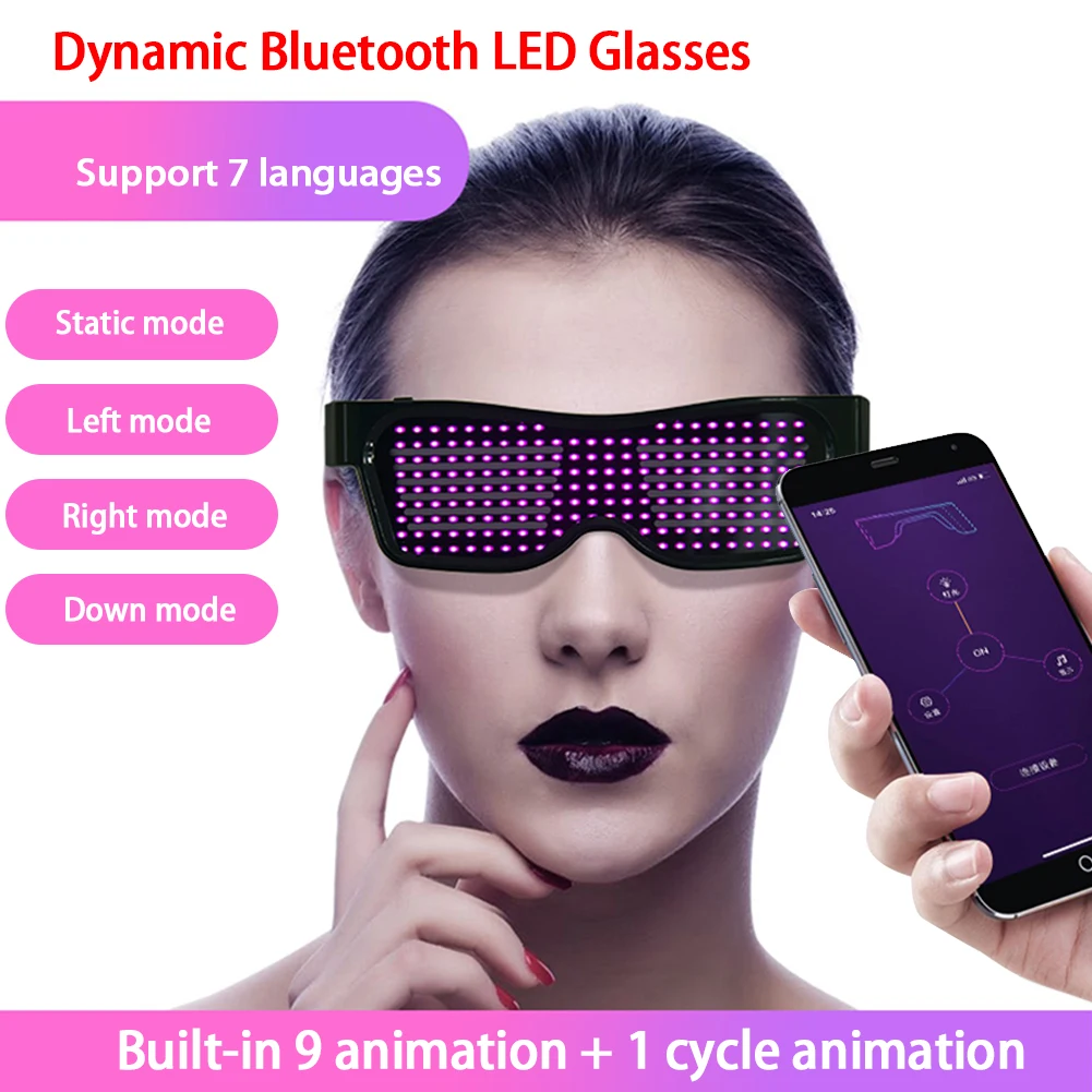 Очки светодиодсветодиодный, Bluetooth, 5 цветов, перезаряжаемые, быстрая доставка
Очки светодиодсветодиодный, Bluetooth, 5 цветов, перезаряжаемые, быстрая доставка