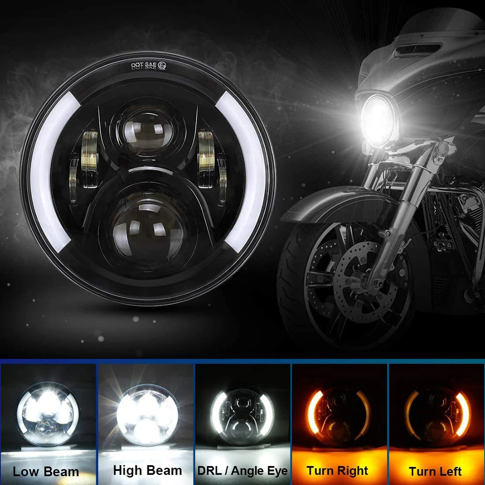 Motorcycle Headlamp 7 inch LED Headlight for Harley Touring Ultra Classic Electra Street Glide Road King Yamaha
Motorcycle Headlamp 7 inch LED Headlight for Harley Touring Ultra Classic Electra Street Glide Road King Yamaha