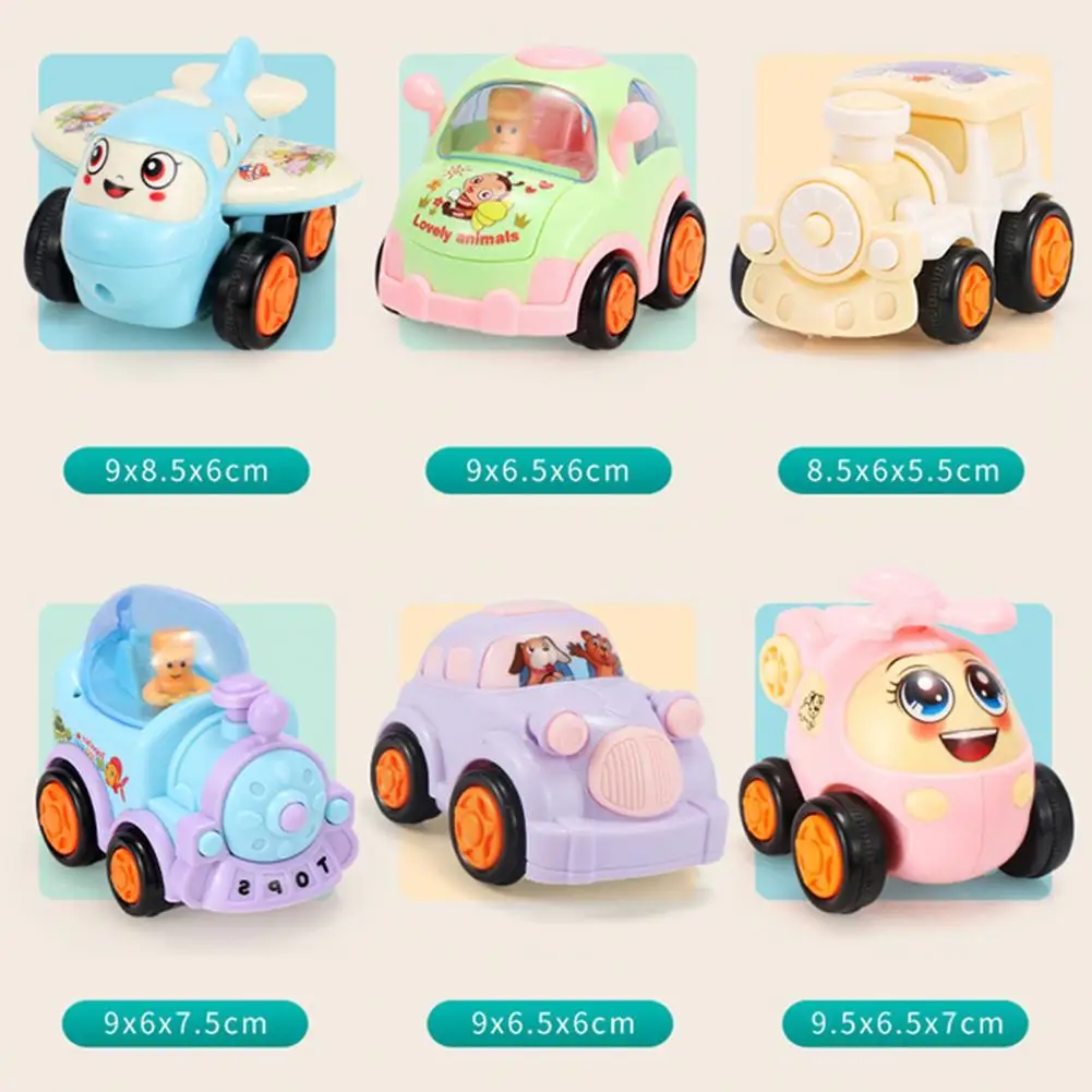 6Pcs Baby Inertial car Mini Cartoon Pull Back Inertia Car Construction Vehicle Train Airplane Model Toy
6Pcs Baby Inertial car Mini Cartoon Pull Back Inertia Car Construction Vehicle Train Airplane Model Toy