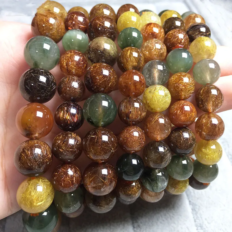 Natural colored gemstone color hair crystal bead bracelet fashion crystal energy therapy bead bracelet jewelry for women and men
Natural colored gemstone color hair crystal bead bracelet fashion crystal energy therapy bead bracelet jewelry for women and men