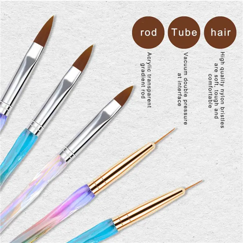 8/6/3/1PCS/Set Professional Nail Liner Brush Iridescent Silver Drawing Painting Acrylic Nail Art Brush Set For Nail DIY Design
8/6/3/1PCS/Set Professional Nail Liner Brush Iridescent Silver Drawing Painting Acrylic Nail Art Brush Set For Nail DIY Design