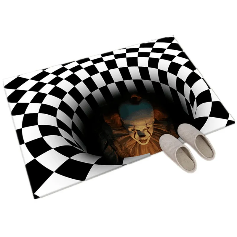 Clown Trap Vision Rug Living Room Bedroom Coffee Table Mat 3D Geometric Three-Dimensional Illusion Floor Mat
Clown Trap Vision Rug Living Room Bedroom Coffee Table Mat 3D Geometric Three-Dimensional Illusion Floor Mat
