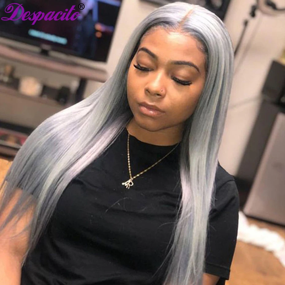 Grey Color T Part Lace Front Wig Human Hair Wigs 13x1" Transparent Lace Wig 100% Human Hair Wigs Peruvian HD Lace Frontal Wig
Grey Color T Part Lace Front Wig Human Hair Wigs 13x1" Transparent Lace Wig 100% Human Hair Wigs Peruvian HD Lace Frontal Wig