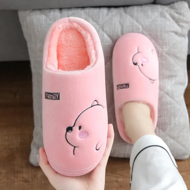 Cute Bear Slipper for Women Winter Home Cartoon Soft Bottom Couples Pink Slippers Cuddy Lovers Female Man Plush Shoes Flips Flop
Cute Bear Slipper for Women Winter Home Cartoon Soft Bottom Couples Pink Slippers Cuddy Lovers Female Man Plush Shoes Flips Flop