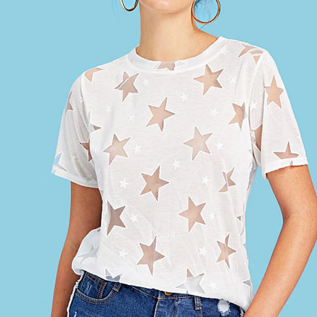 Hoodie Women's Casual Printed Round Neck Hollow Out See-through T-shirt Blouse Plus Size Женские Футболки
Hoodie Women's Casual Printed Round Neck Hollow Out See-through T-shirt Blouse Plus Size Женские Футболки