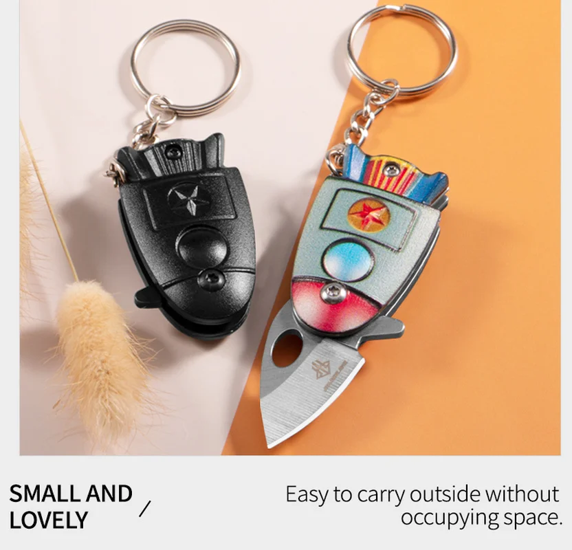 Outdoor Multifunctional Knife Mini Pocket Rocket Folding Knife Keychain Knives Hunting Military Knives Folding Knife Key Button
Outdoor Multifunctional Knife Mini Pocket Rocket Folding Knife Keychain Knives Hunting Military Knives Folding Knife Key Button