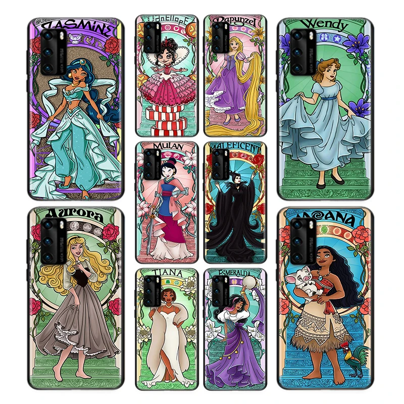 For Huawei P40 P30 P20 P50 Pro Plus P10 P9 P8 Lite 2019 2017 RU E Mini Black Disney Beautiful Princess Soft TPU Phone Case 
For Huawei P40 P30 P20 P50 Pro Plus P10 P9 P8 Lite 2019 2017 RU E Mini Black Disney Beautiful Princess Soft TPU Phone Case