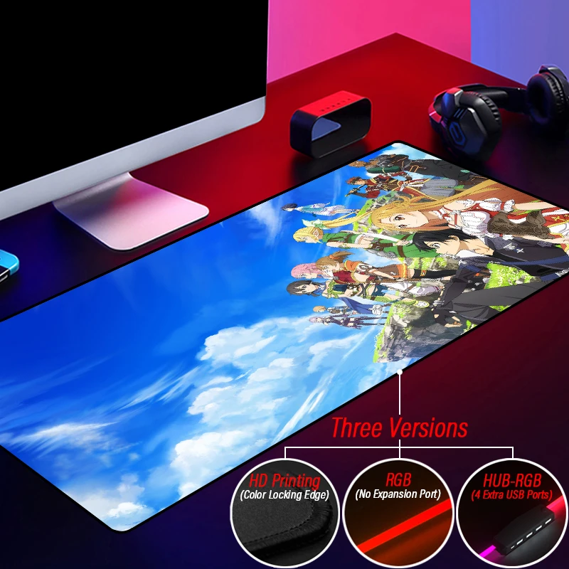 Коврик для мыши Japan Sword Art Online, игровой светящийся коврик для мыши с RGB подсветкой, аксессуары для ПК
Коврик для мыши Japan Sword Art Online, игровой светящийся коврик для мыши с RGB подсветкой, аксессуары для ПК