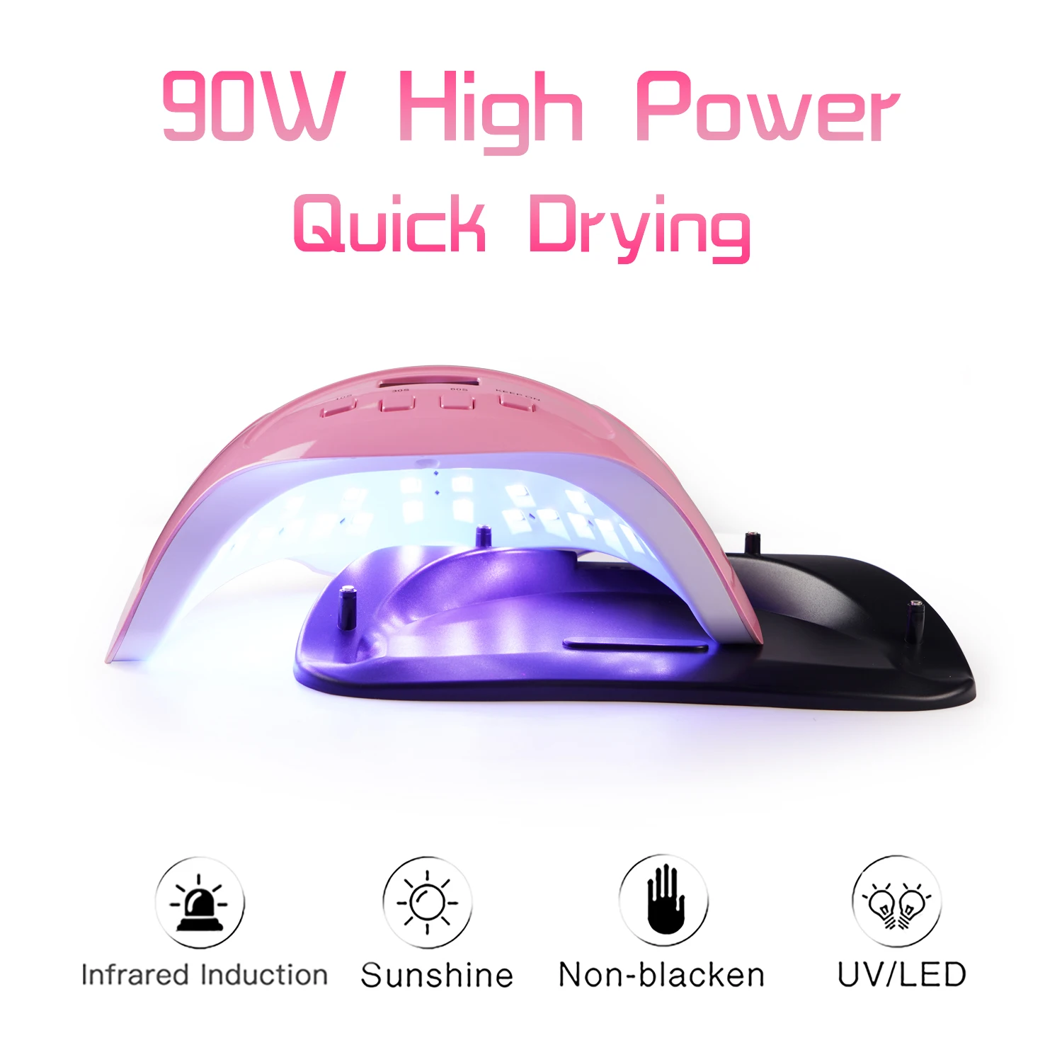 SUN X7 Plus 90W LED UV Lamp Nail Dryer 36 Professional For Drying Gel Polish 10/30/60 Timer Auto Sensor Art Machine Hot | Красота и