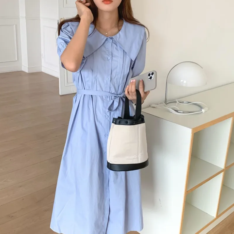 HziriP 2021 Summer New Dress French Gentle All-Match Casual Fashion Lace Peter Pan Collar Solid Color Mid-Length Female Dress
HziriP 2021 Summer New Dress French Gentle All-Match Casual Fashion Lace Peter Pan Collar Solid Color Mid-Length Female Dress