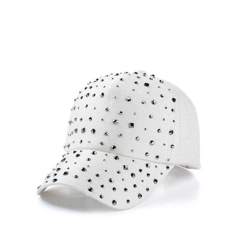 Fashion Women's Rhinestone Baseball Cap Breathable Solid Color Cotton Sun Hat Adjustable Snapback Hat Diamond Hip-hop Cap
Fashion Women's Rhinestone Baseball Cap Breathable Solid Color Cotton Sun Hat Adjustable Snapback Hat Diamond Hip-hop Cap