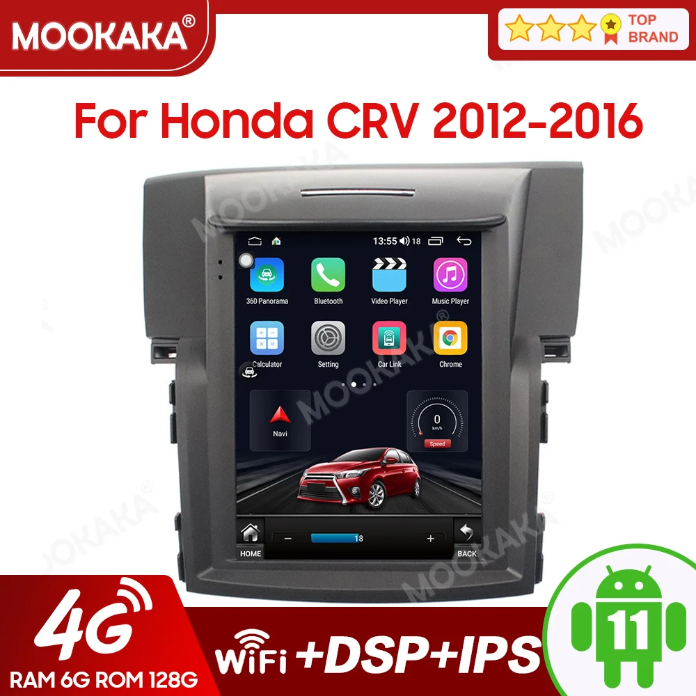 Автомобильный DVD-плеер 6 + 128 Гб в стиле Tesla для Mitsubishi ASX 2013-2018 GPS-навигация Android 11