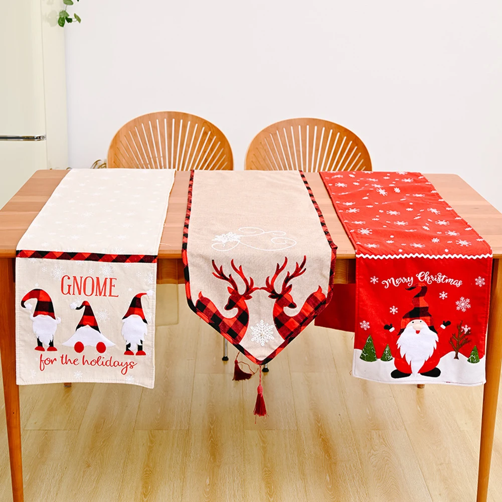 New Christmas Linen Table Runner Xmas Decor Party Cover Cloth Christmas style Dinner Tablecloth Party Festival Ornament
New Christmas Linen Table Runner Xmas Decor Party Cover Cloth Christmas style Dinner Tablecloth Party Festival Ornament