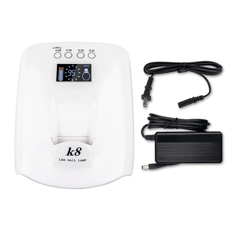 2021 ED Light Cordless 60W LED UV Nail Lamp For Curing Gel Polish Wireless with Lithium Battery 60W Pro Light
2021 ED Light Cordless 60W LED UV Nail Lamp For Curing Gel Polish Wireless with Lithium Battery 60W Pro Light