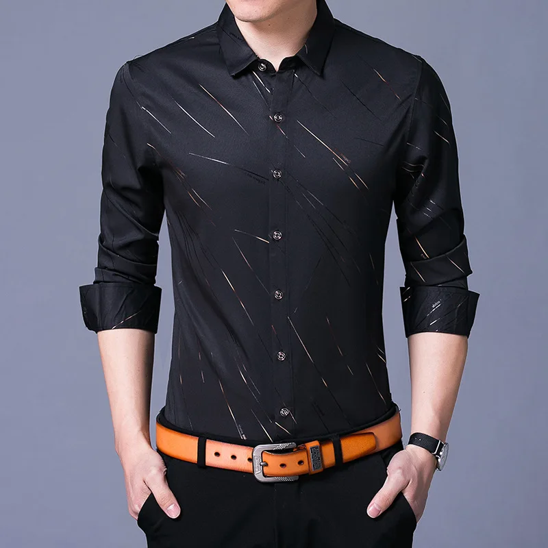 Jbersee Black White Men Shirt Spring Autumn New Fashion Casual Slim Fit Korean Clothes Long Sleeve Dress Shirt Men
Jbersee Black White Men Shirt Spring Autumn New Fashion Casual Slim Fit Korean Clothes Long Sleeve Dress Shirt Men