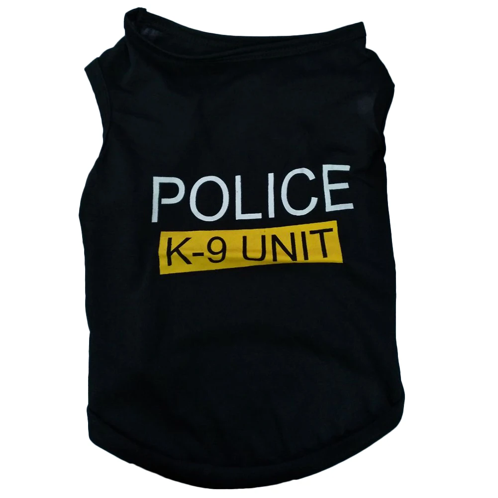 Police Suit Cosplay Dog Clothes Black Elastic Vest Puppy TShirt Coat Accessories Apparel Costumes Pet Clothes For Dogs Stunning
Police Suit Cosplay Dog Clothes Black Elastic Vest Puppy TShirt Coat Accessories Apparel Costumes Pet Clothes For Dogs Stunning
