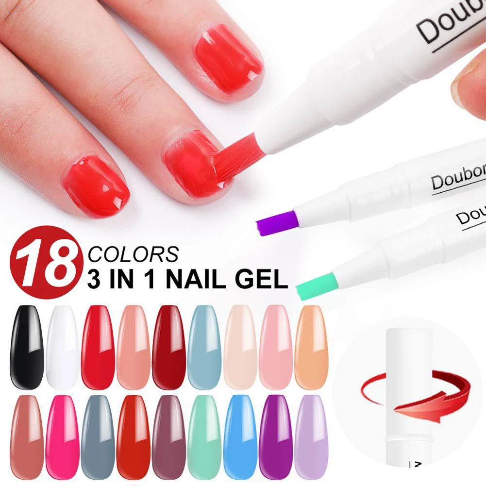 Nail Polish Pen Soak off UV/LED Nail Varnish Nail Art Tools High Pigment Nail Gel Pen for Daily Party Stage Performance 18 color
Nail Polish Pen Soak off UV/LED Nail Varnish Nail Art Tools High Pigment Nail Gel Pen for Daily Party Stage Performance 18 color