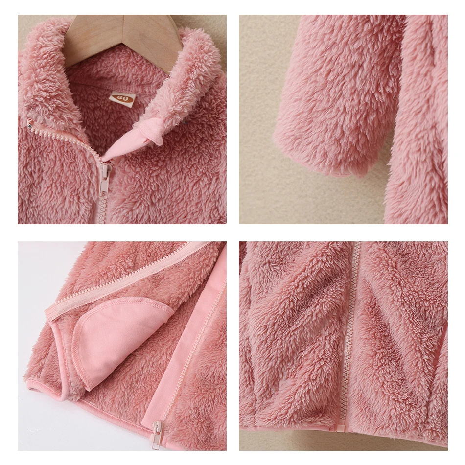 Autumn Girls Solid Plush Jacket Pink Plus Velvet Sweater For Girls Winter Wear Double-Sided Padded Coat Girls Winter Outerwear
Autumn Girls Solid Plush Jacket Pink Plus Velvet Sweater For Girls Winter Wear Double-Sided Padded Coat Girls Winter Outerwear