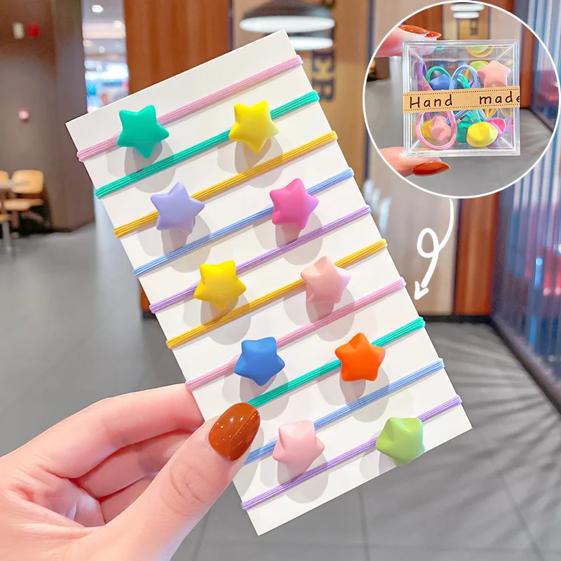 Ruoshui 10pcs/set Girls Colorful Hair Ties Set Cute Star Rabbit Elastic Hair Band Kids Gift Hair Accessories Children Hair Rop
Ruoshui 10pcs/set Girls Colorful Hair Ties Set Cute Star Rabbit Elastic Hair Band Kids Gift Hair Accessories Children Hair Rop