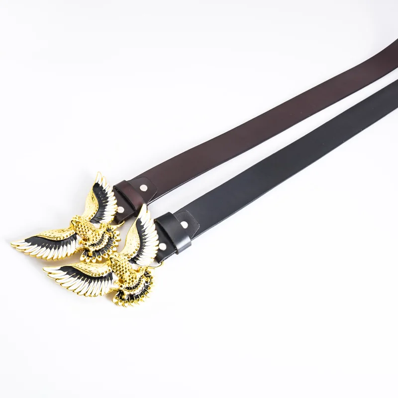 2021 Luxury Gold/Sliver Eagle Buckle Belt Men Genuine Leather Waist Belt 3.8cm Retro Men's Designer Leather Belts
2021 Luxury Gold/Sliver Eagle Buckle Belt Men Genuine Leather Waist Belt 3.8cm Retro Men's Designer Leather Belts