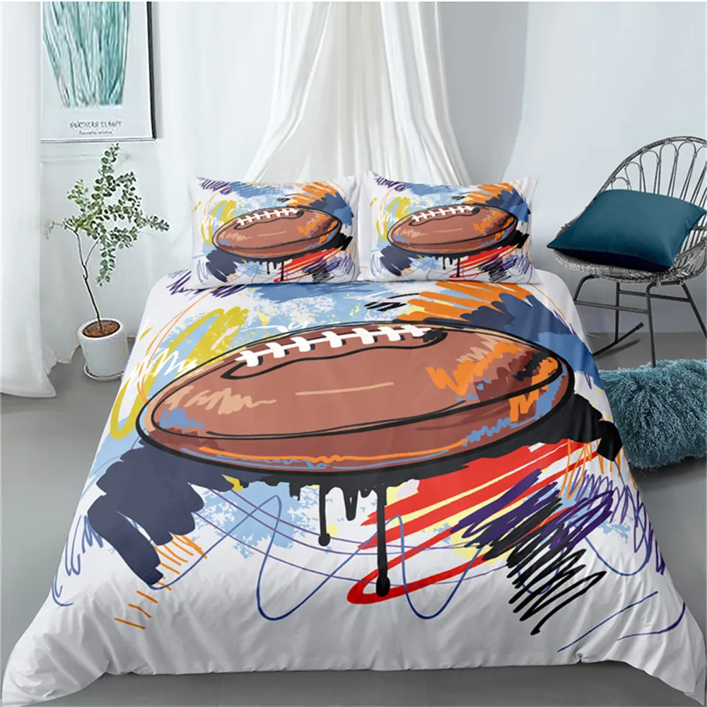 3D Graffiti Printed Basketball Bedding Set Duvet Cover With Pillowcase 2/3 PCS Comforter Covers Suit Single King Double Size
3D Graffiti Printed Basketball Bedding Set Duvet Cover With Pillowcase 2/3 PCS Comforter Covers Suit Single King Double Size