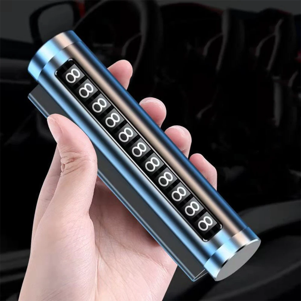 Metal Car Temporary Parking Card Universal Rotate Phone Number Plate Aluminum Stickers Park Stop in Car-styling Auto Accessories
Metal Car Temporary Parking Card Universal Rotate Phone Number Plate Aluminum Stickers Park Stop in Car-styling Auto Accessories