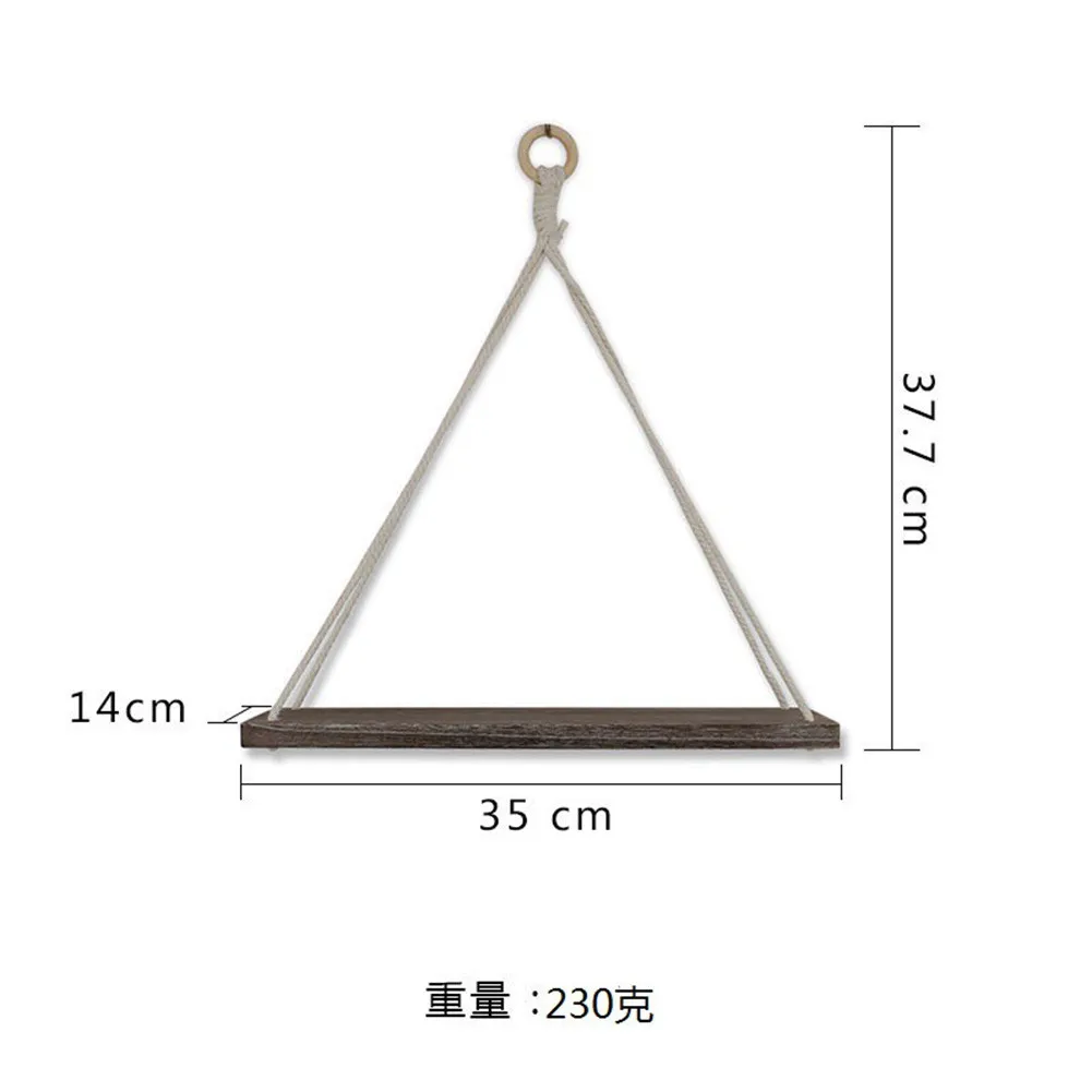 Wooden Rope Swing Wall Hanging Plant Flower Pot Tray Floating Wall Shelves Simple Wood Shelves Holder Racks Hanger Plant Rack
Wooden Rope Swing Wall Hanging Plant Flower Pot Tray Floating Wall Shelves Simple Wood Shelves Holder Racks Hanger Plant Rack