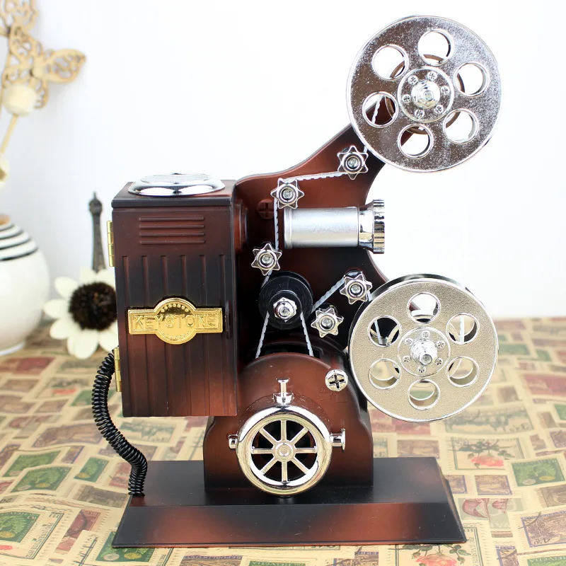 Retro Wood Metal Projector Model Music BoxAntique Musical Jewelry Box Gift Music Box Home Decor Birthday Gift
Retro Wood Metal Projector Model Music BoxAntique Musical Jewelry Box Gift Music Box Home Decor Birthday Gift
