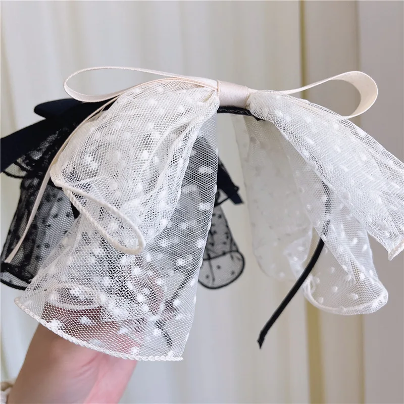 2021 New Women Elegant Dot Lace Chiffon Big Bow Hairbands Sweet Headband Hair Ornament Photo Props Fashion Hair Accessories
2021 New Women Elegant Dot Lace Chiffon Big Bow Hairbands Sweet Headband Hair Ornament Photo Props Fashion Hair Accessories