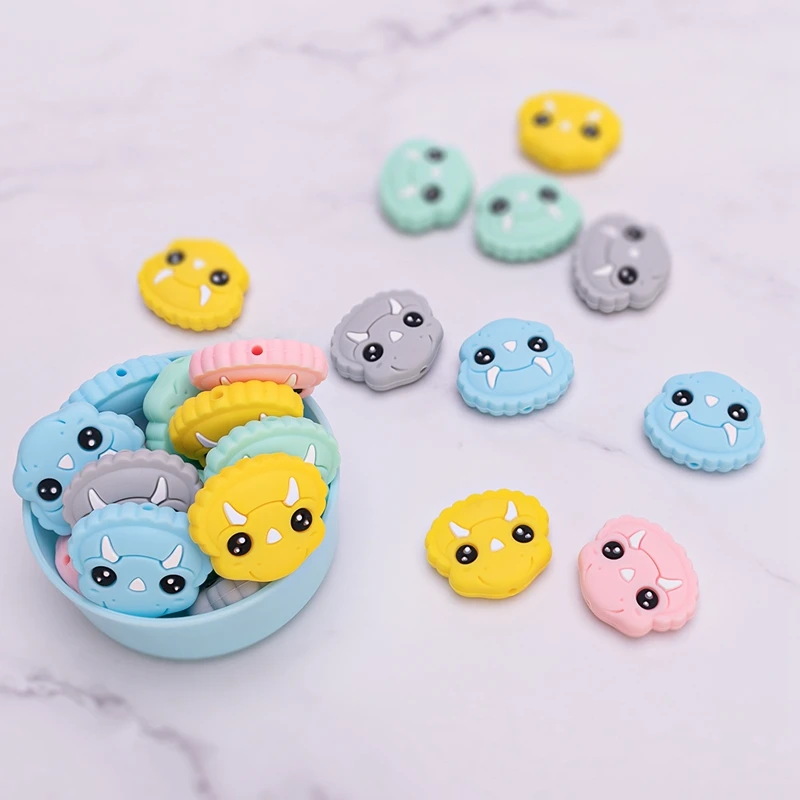 5pc Silicone Dinosaur Beads Cartoon Beads Food Grade Silicone Teether DIY Pacifier Clips Beads Necklace Baby Teether For Kids
5pc Silicone Dinosaur Beads Cartoon Beads Food Grade Silicone Teether DIY Pacifier Clips Beads Necklace Baby Teether For Kids