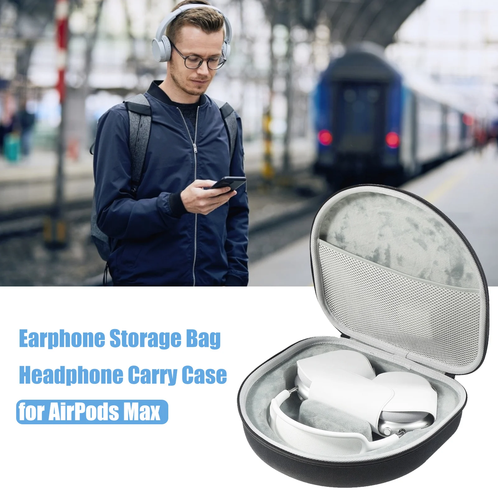 Сумка для хранения наушников чехол AirPods Max Drop доказательство водонепроницаемый