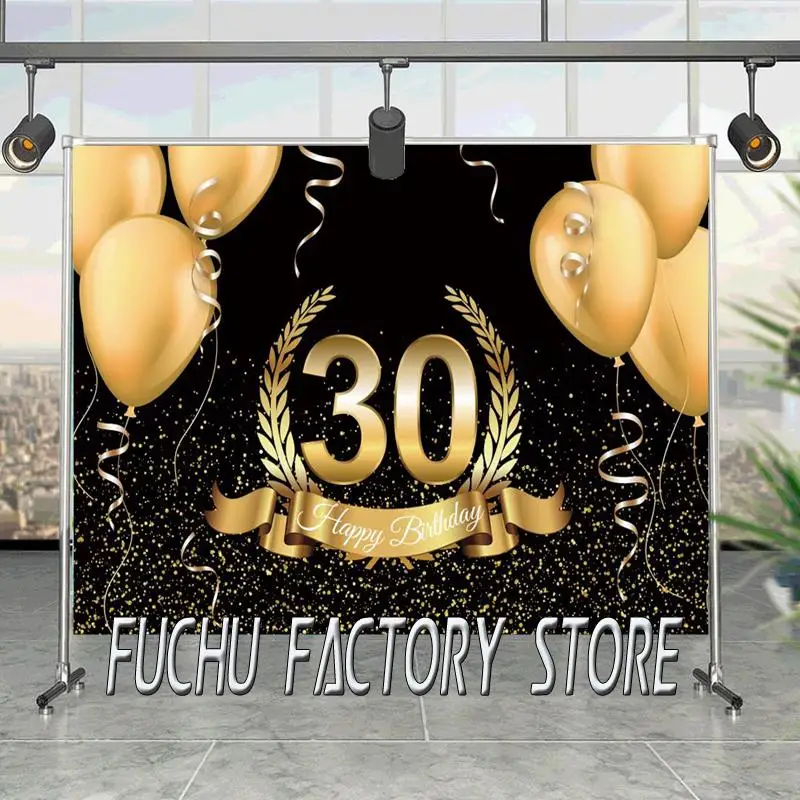Happy 16 18 50 30 40th Birthday Party Gold Polka Dot Customized Poster Photographic Background Photo Backdrop For Photo Studio
Happy 16 18 50 30 40th Birthday Party Gold Polka Dot Customized Poster Photographic Background Photo Backdrop For Photo Studio