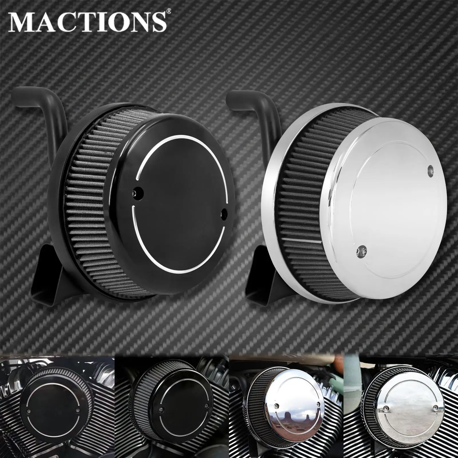 Motorcycle CNC Air Cleaner Filter Black/Chrome Intake Filter For Indian Chief Chieftain Dark Horse Classic Roadmaster 2014-2021
Motorcycle CNC Air Cleaner Filter Black/Chrome Intake Filter For Indian Chief Chieftain Dark Horse Classic Roadmaster 2014-2021