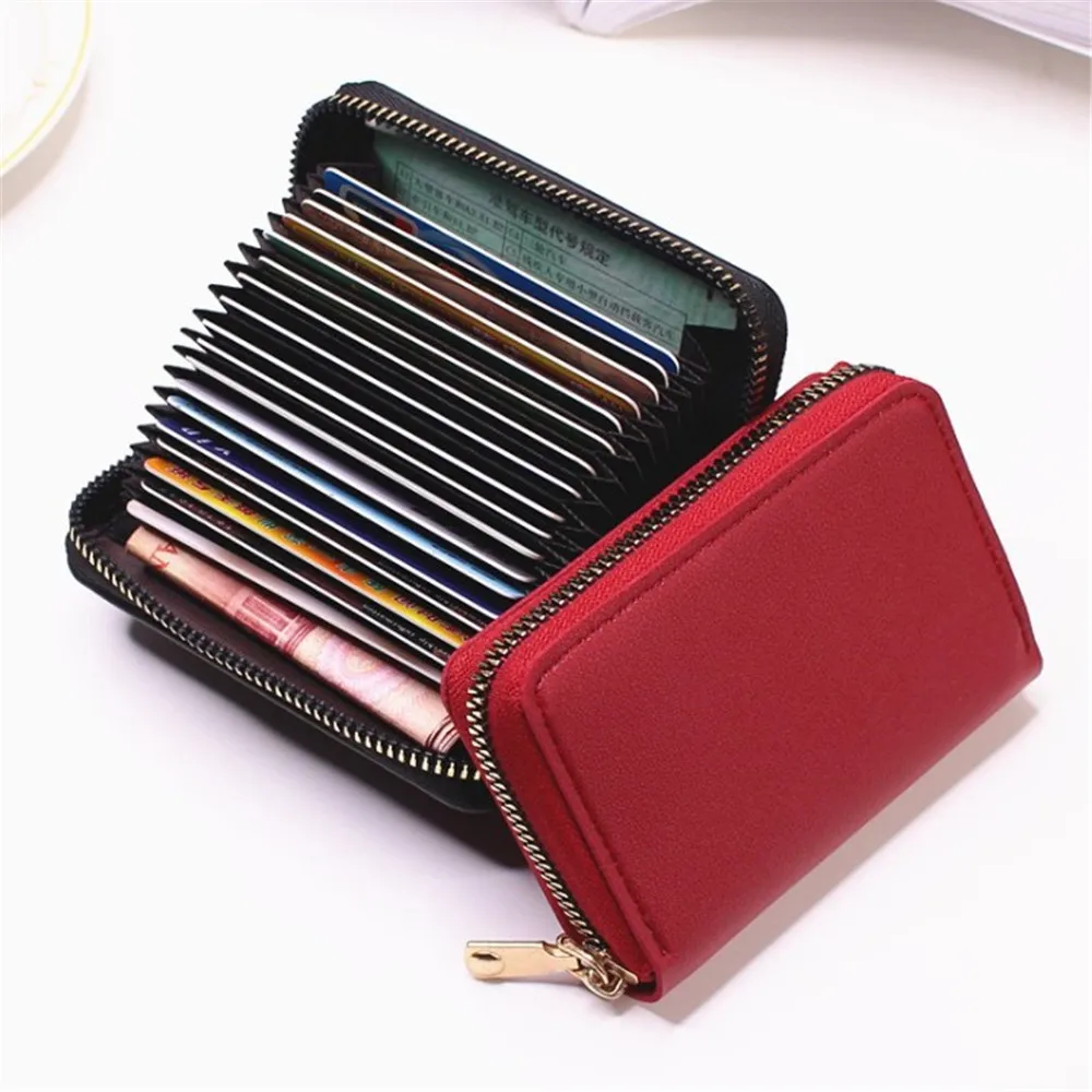 Women Wallet RFID Blocking ID Credit Bank Name Busines Card Holder PU Leather Zipper Coin Purse Money Bag Change Organizer Pouch
Women Wallet RFID Blocking ID Credit Bank Name Busines Card Holder PU Leather Zipper Coin Purse Money Bag Change Organizer Pouch