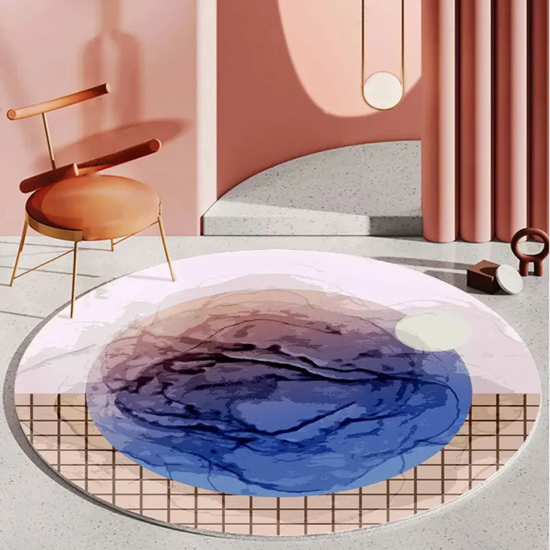 Northern Europe Fashion Round Carpet Living Room Bedroom Bedside Chair Rugs Soft Floor Mats Bathroom Anti-slip Door Mat tapetes
Northern Europe Fashion Round Carpet Living Room Bedroom Bedside Chair Rugs Soft Floor Mats Bathroom Anti-slip Door Mat tapetes