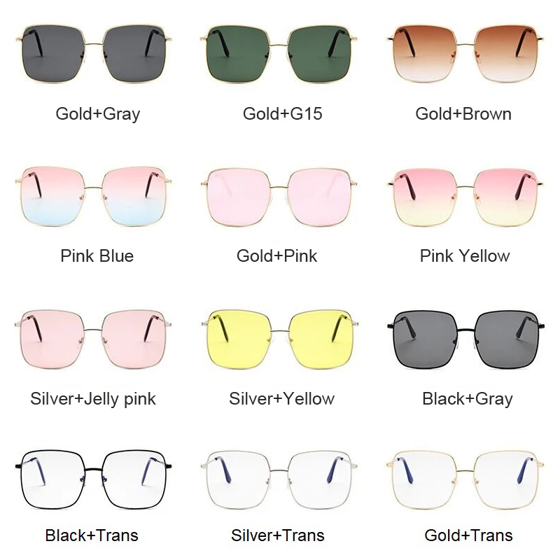 Big Frame Black Shades Oversized Sunglasses Women Square Brand Designer Vintage Fashion Sun Glasses Female Oculos De Sol
Big Frame Black Shades Oversized Sunglasses Women Square Brand Designer Vintage Fashion Sun Glasses Female Oculos De Sol