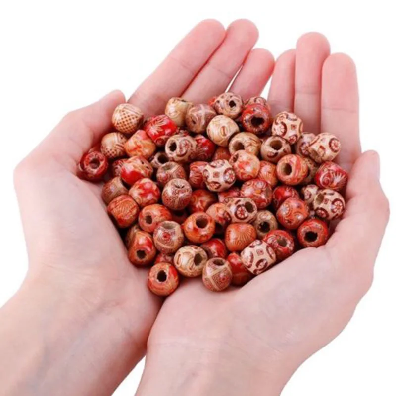 100Pcs Vintage Natural Big Hole Wood Beads Fit Necklace Bracelet Charm Loose Wood Spacer Beads for Diy Jewelry Making
100Pcs Vintage Natural Big Hole Wood Beads Fit Necklace Bracelet Charm Loose Wood Spacer Beads for Diy Jewelry Making
