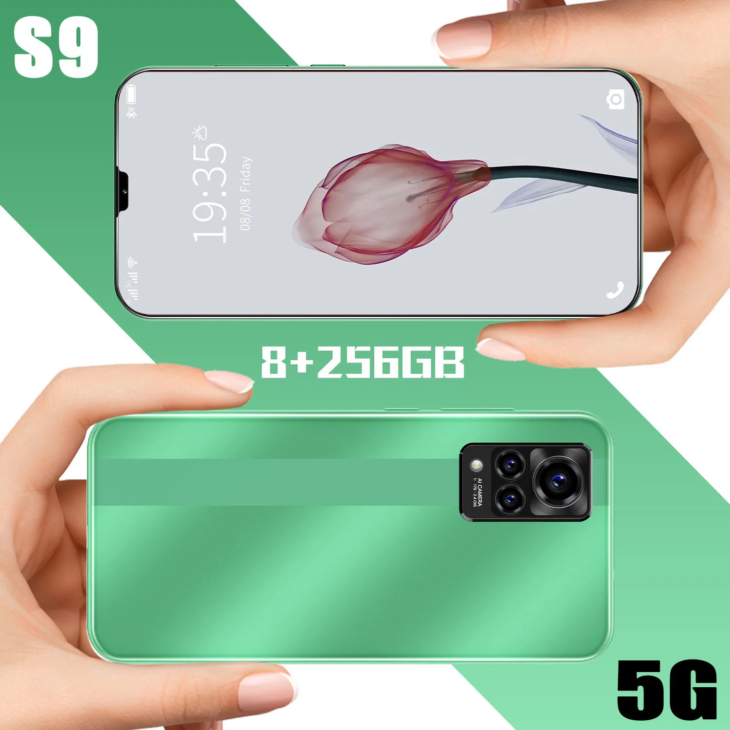 Global 2021 Galxy S9 12GB 256GB Smartphone Deca Core 6.7Inch 6000mAh Massive Battery Cellphone Android11.0 32+64MP Camera
Global 2021 Galxy S9 12GB 256GB Smartphone Deca Core 6.7Inch 6000mAh Massive Battery Cellphone Android11.0 32+64MP Camera