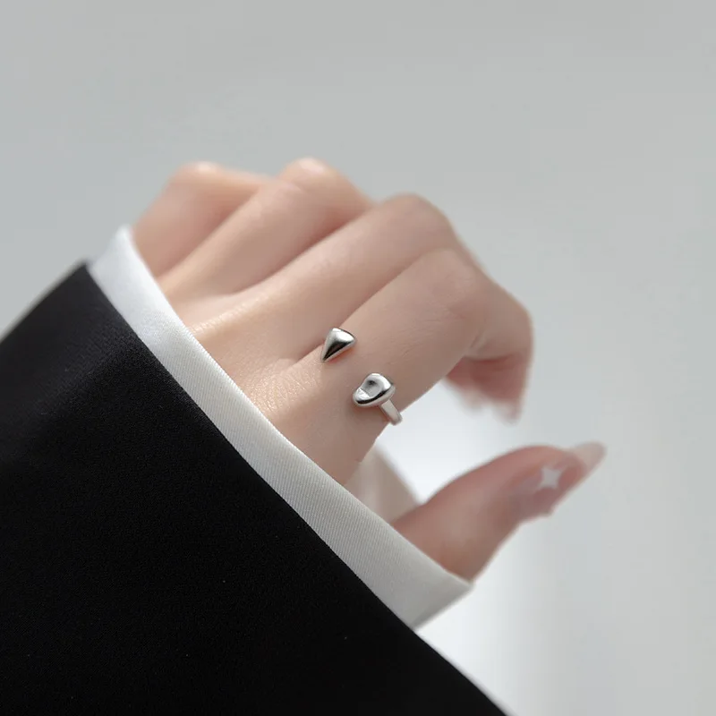 Genuine 925 Sterling Silver Simple Irregular Geometric Stones Open Adjustable Rings for Women Fine Jewelry
Genuine 925 Sterling Silver Simple Irregular Geometric Stones Open Adjustable Rings for Women Fine Jewelry