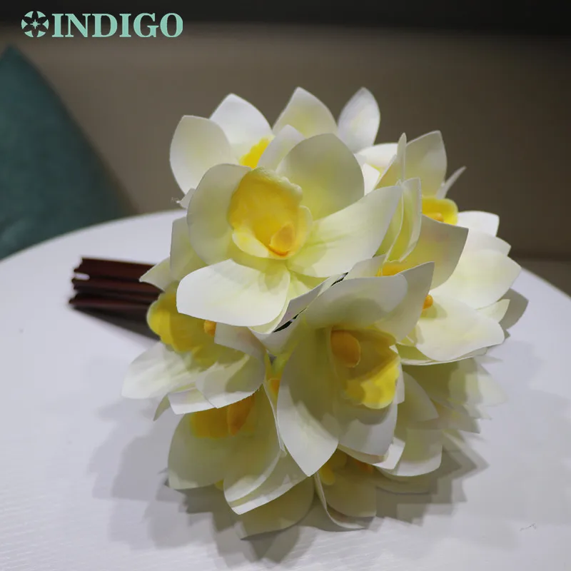 INDIGO - 20pcs/Bundle White Cymbidium Bride Banquet Real Touch Artificial Flower Wedding Party Fake Flower Decoration
INDIGO - 20pcs/Bundle White Cymbidium Bride Banquet Real Touch Artificial Flower Wedding Party Fake Flower Decoration