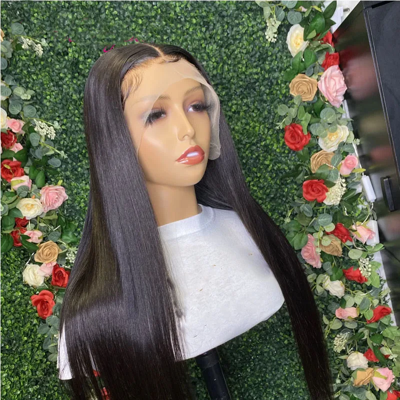 26Inch 180%Density Long Silky Straight WIg Natural Black Soft Synthetic Glueless Lace Front Wig Fiber With Baby Hair Daily WIgs
26Inch 180%Density Long Silky Straight WIg Natural Black Soft Synthetic Glueless Lace Front Wig Fiber With Baby Hair Daily WIgs