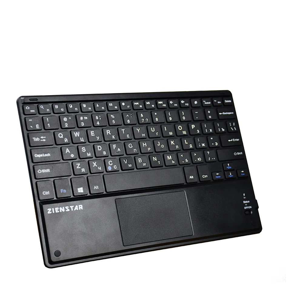 Zienstar 10 Inch Russian Wireless Bluetooth Keyboard With Touchpad Russia Letter For Ipad PC Computer Samsung Tab Tablet
Zienstar 10 Inch Russian Wireless Bluetooth Keyboard With Touchpad Russia Letter For Ipad PC Computer Samsung Tab Tablet