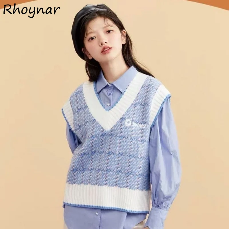 Sweater Vest Women Autumn Design Plaid Girls Lovely Harajuku V-neck All-match Holiday Tender Basic Vintage Stylish Newest Chic
Sweater Vest Women Autumn Design Plaid Girls Lovely Harajuku V-neck All-match Holiday Tender Basic Vintage Stylish Newest Chic