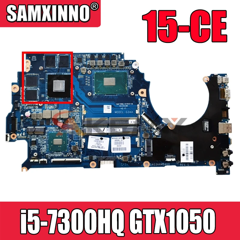 For HP OMEN 15-CE Laptop Motherboard With i5-7300HQ CPU GeForce GTX 1050 GPU 929484-601 DAG3AAMBAG0 DDR4 100% Tested Fast Ship
For HP OMEN 15-CE Laptop Motherboard With i5-7300HQ CPU GeForce GTX 1050 GPU 929484-601 DAG3AAMBAG0 DDR4 100% Tested Fast Ship