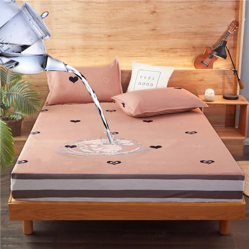 Водонепроницаемый защитный чехол на матрас для кровати, хлопковая простыня с эластичной резинкой, постельное покрытие, мочестойкий розовы... 
Водонепроницаемый защитный чехол на матрас для кровати, хлопковая простыня с эластичной резинкой, постельное покрытие, мочестойкий розовы...