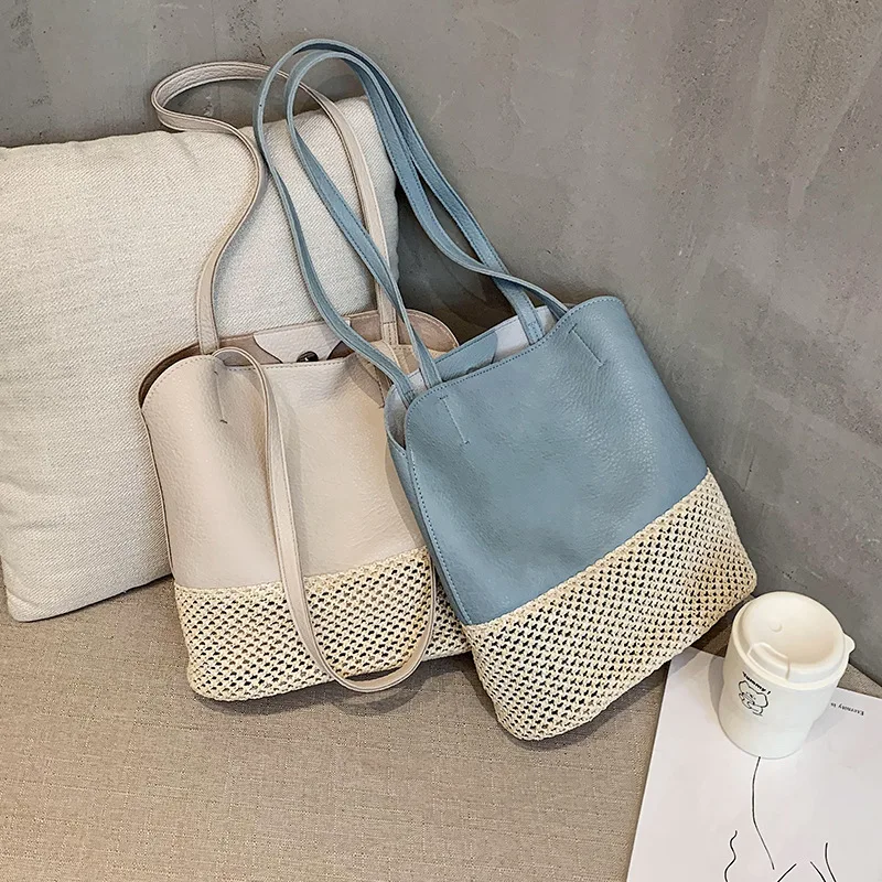 Retro Stitching Leather Women Bag Luxury Brand 2020 Fashion Designer Female Shoulder Bags Big Casual Bags Set Handbag Quality
Retro Stitching Leather Women Bag Luxury Brand 2020 Fashion Designer Female Shoulder Bags Big Casual Bags Set Handbag Quality