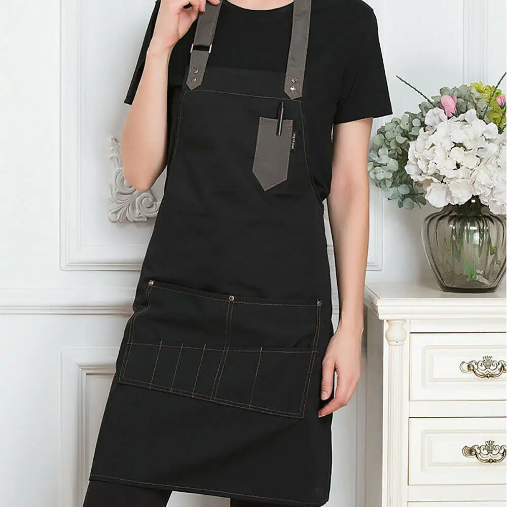 Multi-pocke Waterproof Polyester Apron Woman Adult Bibs Home Cooking Baking Coffee Shop Cleaning Aprons Kitchen Accessory
Multi-pocke Waterproof Polyester Apron Woman Adult Bibs Home Cooking Baking Coffee Shop Cleaning Aprons Kitchen Accessory
