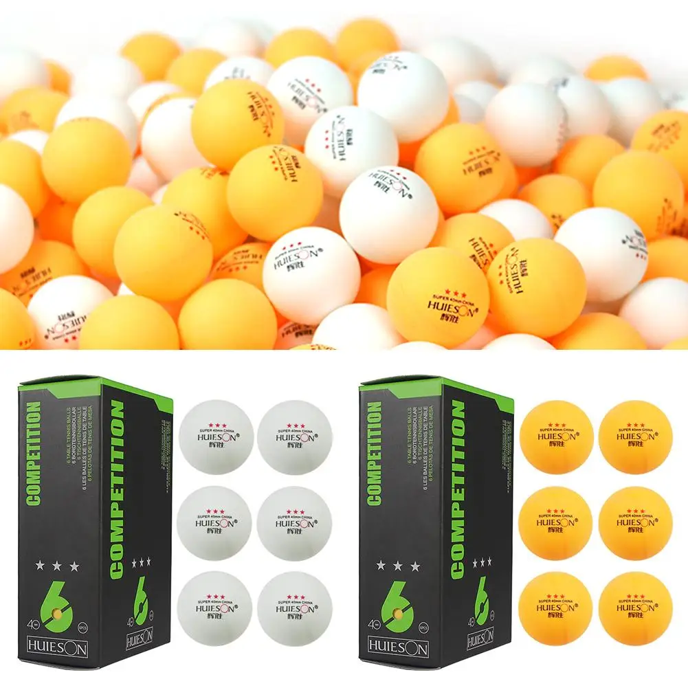 6Pcs/pack 3 Star Ping Pong Balls 40mm/1.57i Diameter 2.9g Table Tennis Ball For Professional Competition Training
6Pcs/pack 3 Star Ping Pong Balls 40mm/1.57i Diameter 2.9g Table Tennis Ball For Professional Competition Training