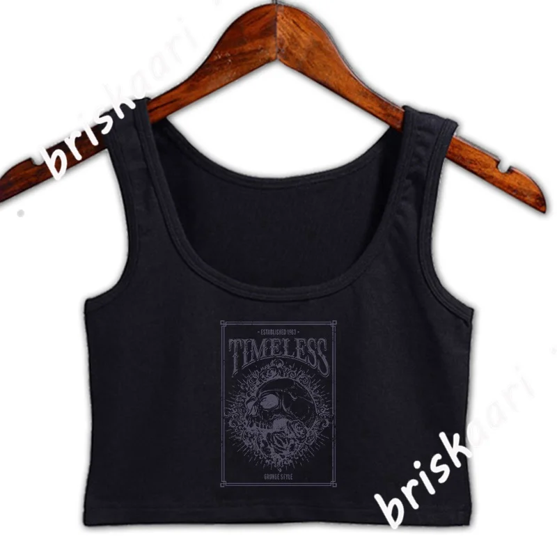 Grunge Punk Skull Crop Top Funny Casual Spring Euro Size S-2xl Tops Create Costume Unique Graphic Female Vest
Grunge Punk Skull Crop Top Funny Casual Spring Euro Size S-2xl Tops Create Costume Unique Graphic Female Vest